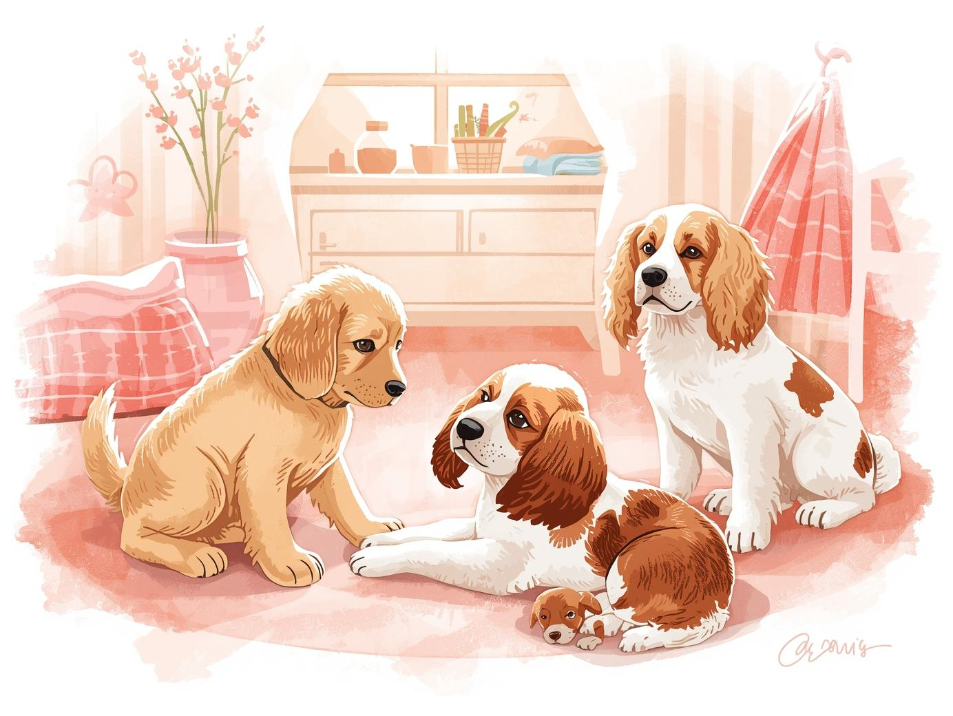 Why Do Dogs Wag Their Tails? Behavior Guide for Golden Retriever Puppy, Cocker Spaniel, and King Charles Dog