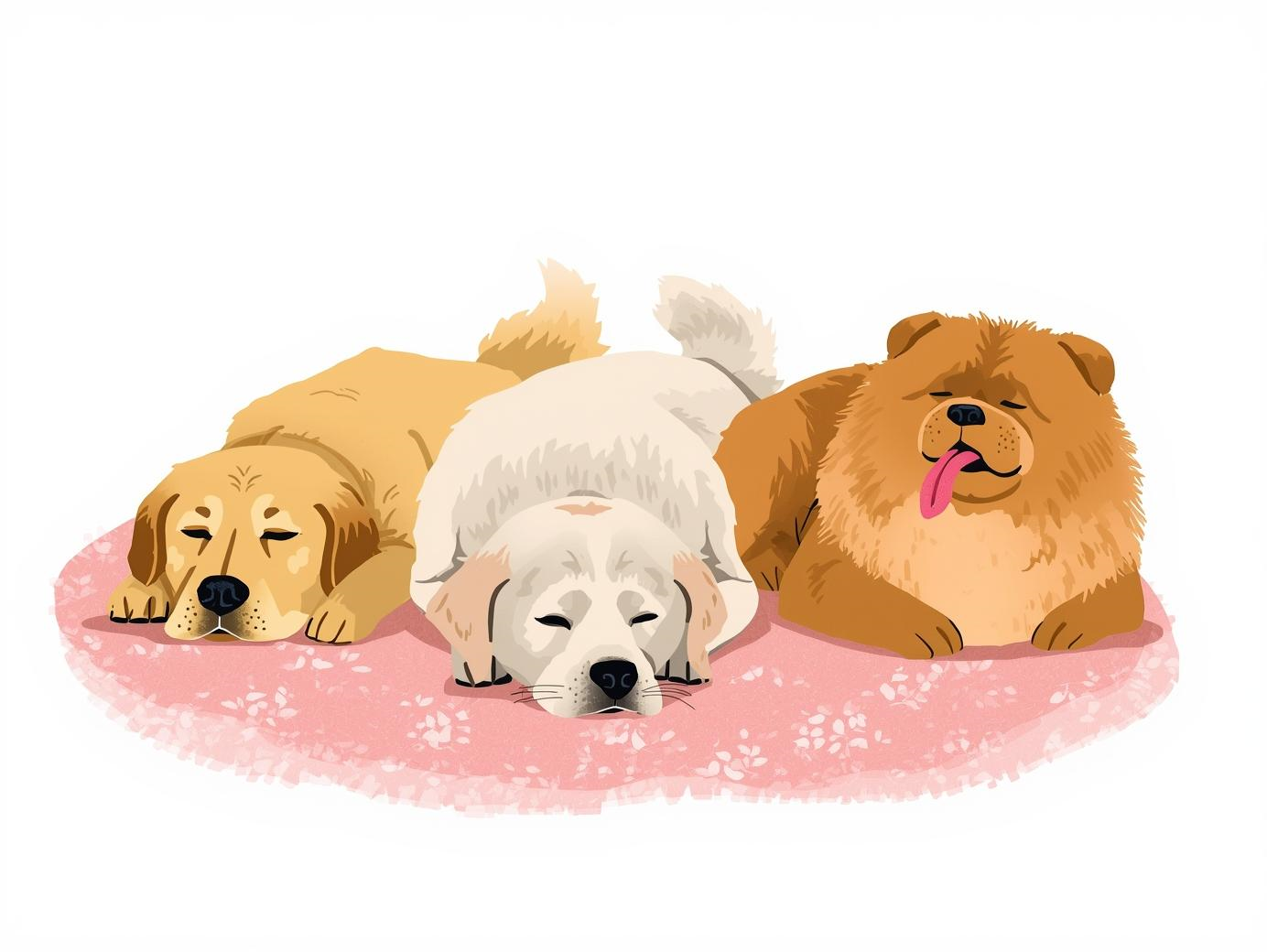 How Many Hours Do Golden Retriever, Labrador, and Chow Chow Dogs Sleep in the UAE?