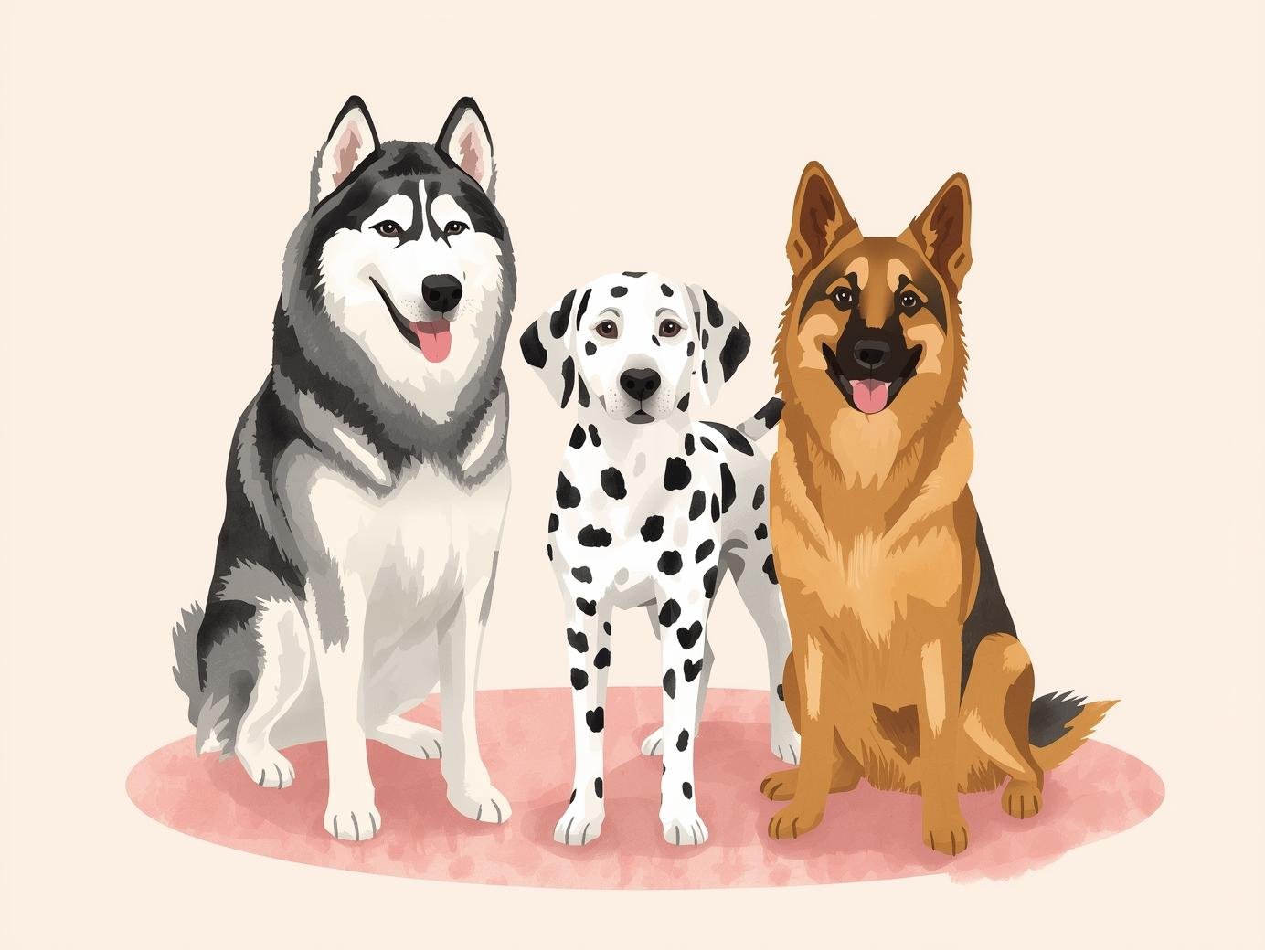 How Long Do Alaskan Malamute, Dalmatian, and German Shepherd Dogs Live?