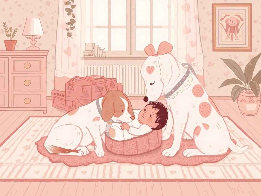 How Dogs React to a New Baby